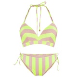 Lingadore - Vatteret Triangle Bikini Sæt Stripes