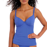 Freya - Jewel Cove Tankini Plain Azure