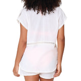 Lingadore - Strand Sæt Med Detaljer Off White