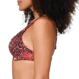 Lingadore - Leo Bikini Top Leopard Flower