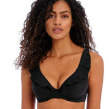 Freya - Jewel Cove Bikini Top Plain Black