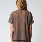 Hype The Detail - Oversized Lace T-shirt Brown