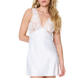 Lingadore - Crete Natkjole Med Blonde Ivory