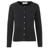 Rosemunde - Cardigan I Uld Og Cashmere Dark Grey Melange