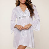 Lingadore - Strandkjole Med Blonde Hvid