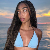 SuiAva - Waverly Bikini Top Brown/blue