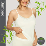 Lady avenue - Bambus Camisole M Blonde Off-white