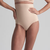 Byebra - Sculpting Højtaljet Trusse Beige