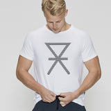 JBS of Denmark Herre - T-shirt med Print Vit