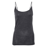 JBS of Denmark - Ull Topp med smala band Mörkgrå Melange