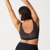 Chantelle - Soft Stretch Topp m. vattering og blonde Svart