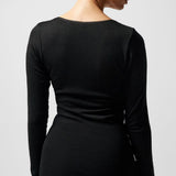 Femilet - Juliana T-shirt med lange ærmer uld Sort