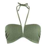 Lingadore - Bandeau Bikini Top Garden Green