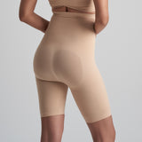 Byebra - Soft Touch Højtaljet Shorts Beige