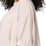 Lingadore - Strand Tunika Dark Beige Strip