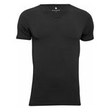 JBS of Denmark Herre - Øko Bomuld T-shirt V-Neck Svart