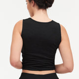 Chantelle - Tank Top I Uld/silke Sort