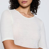 Triumph - Beauty Layers T-shirt Wool Ecru White