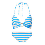 Lingadore - Vatteret Triangle Bikini Sæt Ortensia Blue