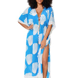 Lingadore - Strand Kimono Ortensia Blue