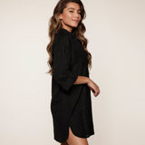 Lingadore - Strandkjole Med V-neck Sort