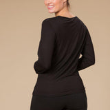 Trofé - Bambus L/æ T-shirt Sort