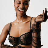 Chantelle - Fleurs Balconette Svart