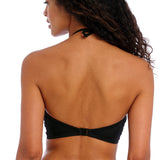 Freya - Jewel Cove Bandeau Top Plain Black