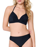 Lingadore - Vatteret Triangle Bikini Sæt Sort