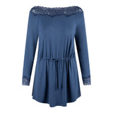 Lingadore - Nat sæt med Leggings Dark Denim