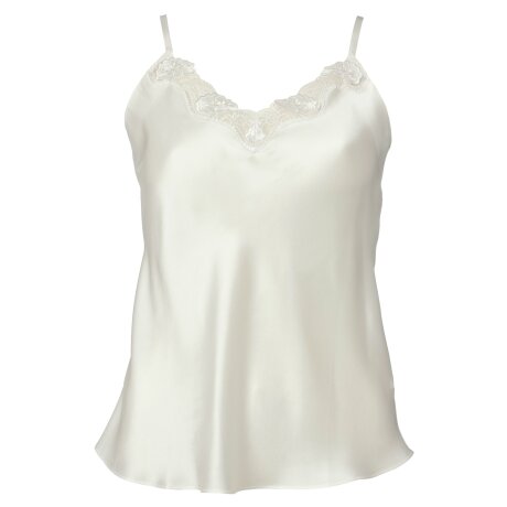 Lady avenue - Silkestopp med spets ivory