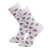 Trofé - Bambus Strømpe Prik Hvid