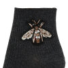Hype The Detail - Golden Bee Sock Mørk Grå Melange