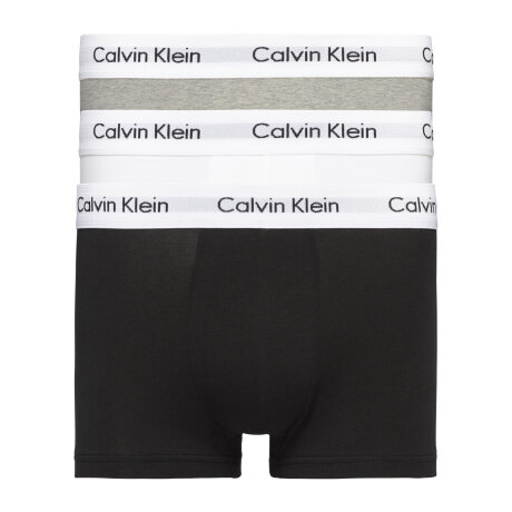 Calvin Klein Herre - 3-Pak Cotton Stretch Trunk Svart/Vit/Grå