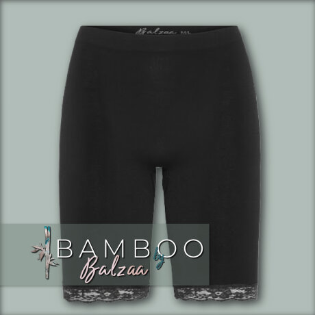 Balzaa - Bali Bambu Long Shorts Svart