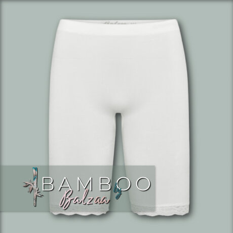 Balzaa - Bali Bambu Long Shorts Offwhite