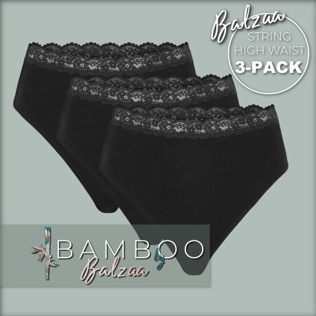 Balzaa - Bali Bambu 3-PAK Highwaist String