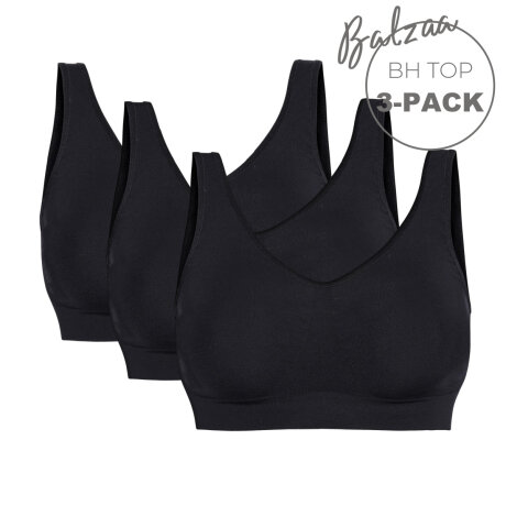 Balzaa - Milano BH Top 3-PAK Svart