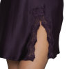Lady avenue - Sidenchemise med Spets Aubergine Lady avenue - Sidenchemise med Spets Aubergine
