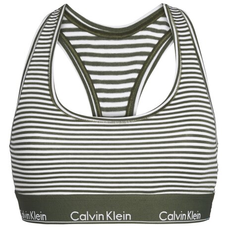 Calvin Klein - Modern Cotton Bralette Marching Stripe Duffel