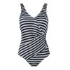 Lentiggini swimwear - Fancy Stripe Baddräkt Svart/Vit