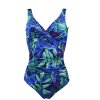 Lentiggini swimwear - Parrot Blue Baddräkt Twisted Cobalt-Green