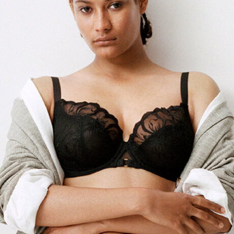 Chantelle - Fleurs Fullcup BH Svart