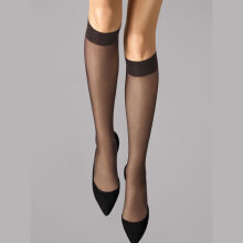 Wolford - Satin Touch 20 Knee-Highs Nearly Black