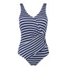 Lentiggini swimwear - Fancy Stripe Baddräkt Navy/Vit