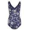 Lentiggini swimwear - Badedragt V-neck Navy/Offwhite