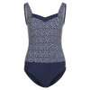 Lentiggini swimwear - Badedragt Prikket Navy/Offwhit