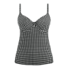 Freya - Check In Tankini Top Monochrome