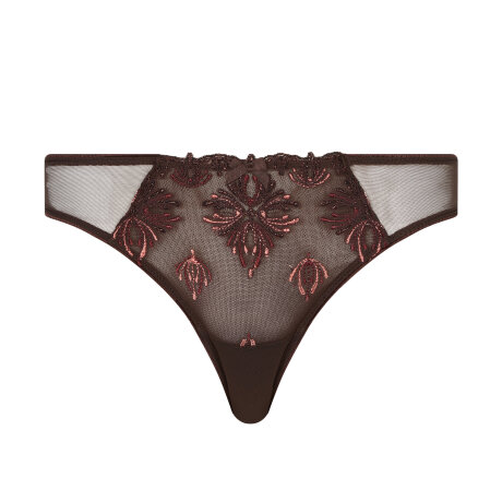 Chantelle - Champs Elysees String Glossy Brown