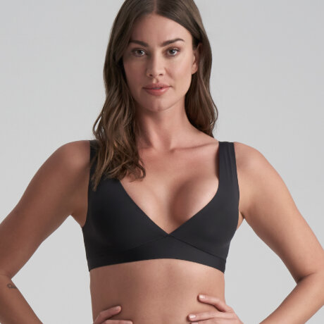 Bye bra - BH Top med dyb udskæring Sort